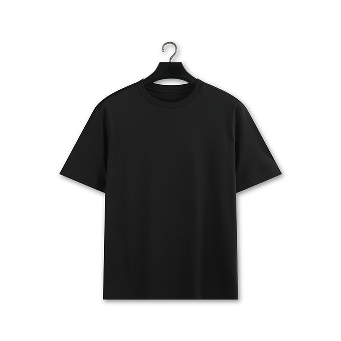 zegna silk cotton blend highway logo back print t-shirt